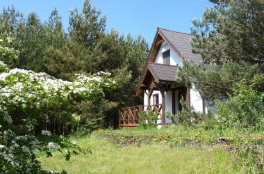 Domek w Sosnowym Lesie - nad morzem k/Karwi, sauna, natura, konie