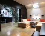 Glass stairs apartment